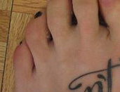 "Don't Panic" Tattoo